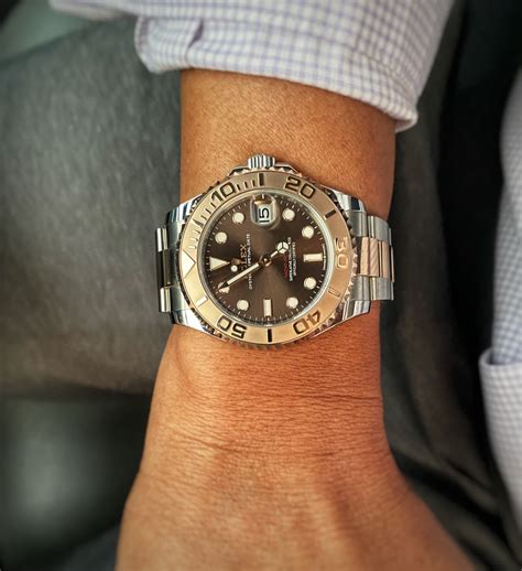 rolex yacht master rhodium on wrist|Rolex yachtmaster ii hands on.